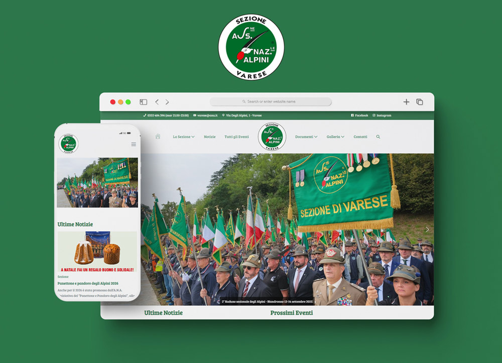 Alpini di Varese (ANA Varese) – progetto di Davide Machì